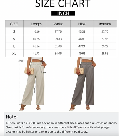 Professional Hight Waisted Leg Dress Pants